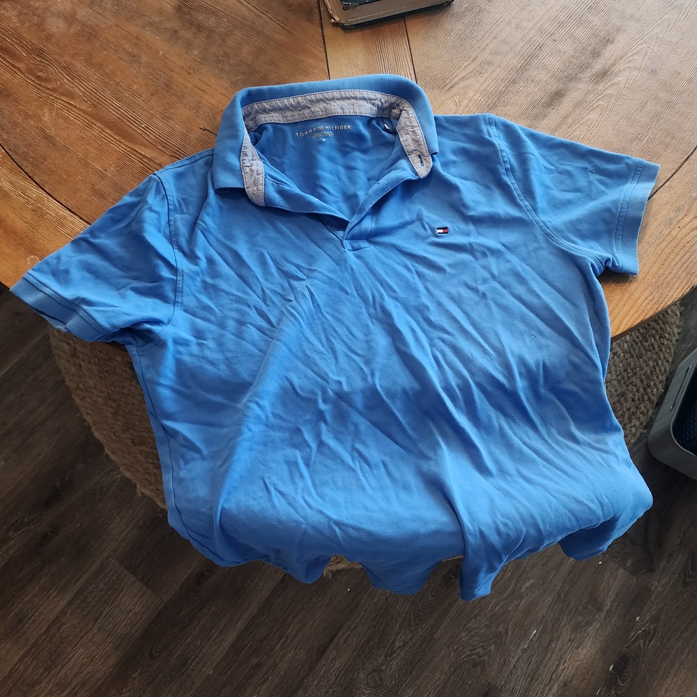 Tommy Hilfiger Men's Sky Blue Polo Shirt